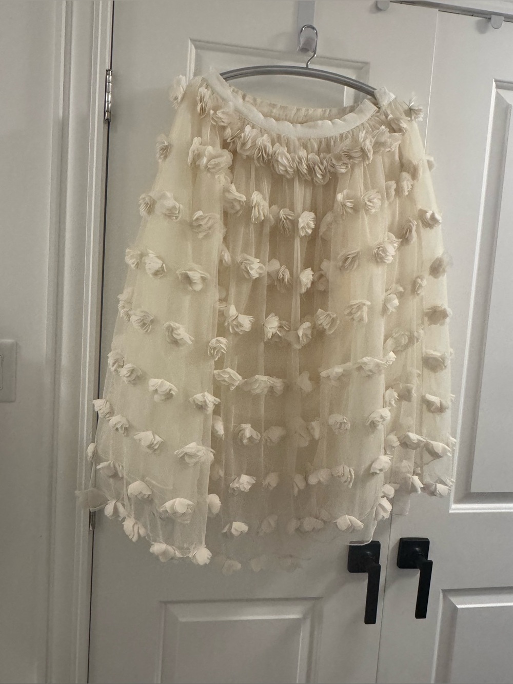 True decadence Cream Tulle Skirt - Women's Elegant Layered Skirt